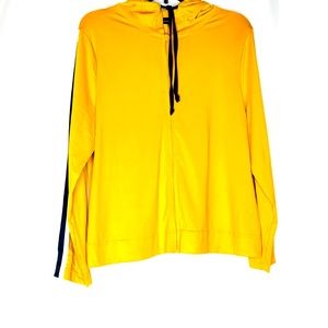 2PC Set Striped Trim Hooded Top and Legging.